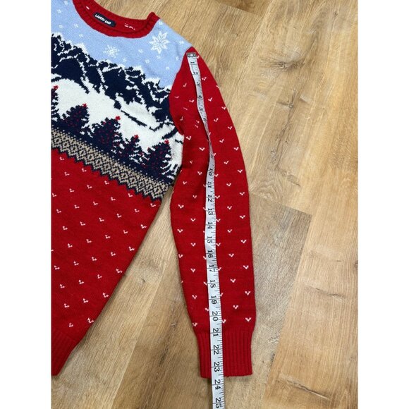 Lands' End Womens Multicolor Scenic Nordic Wool Blend Long Sleeve Sweater Size X - Picture 6 of 7
